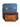 Brown leather pouch with quilted design and gold zipper, behind are two blue acrylic templates for crafting the bags, placed on a white surface.