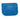 A blue acrylic corner radius template with various measurements marked on it, on a white background.