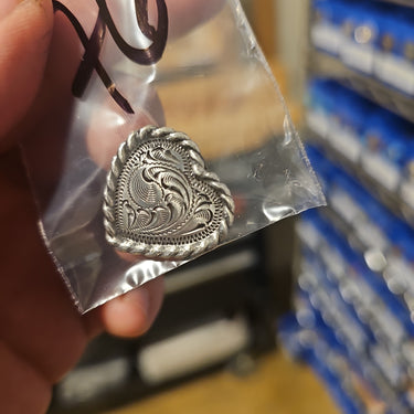 (76) Rope Edge Engraved Heart 1 "