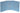 Three blue acrylic templates with geometric stitching patterns laid out on a white surface.