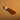 Knife with a wooden handle on a beige background