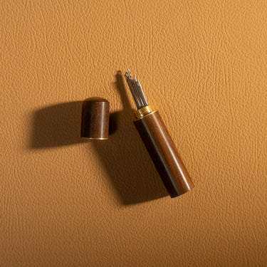 Needle Box- Ebony Hardwood/Brass