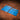 A set of acrylic blue templates for creating a custom `whatever' wallet, laid out on a brown textured leather background. 
