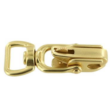 B9570 3/4" Natural Brass, Swivel Snap w/ Locking Jaw, Solid Brass
