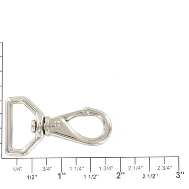 230 3/4" Nickel Plate, Swivel Lever Snap, Solid Brass-LL