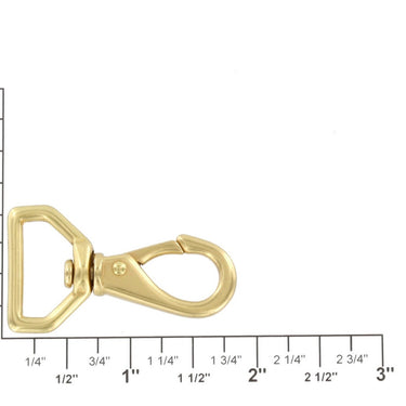 230 3/4" Natural Brass, Swivel Lever Snap, Solid Brass-LL