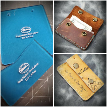 Maker's Cash and Card Wallets Acrylic Template Set