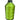 A spool of bright green nylon thread on a white background